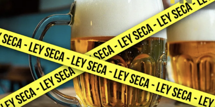 Desde las 12h00 de hoy 7 de febrero rige la Ley Seca